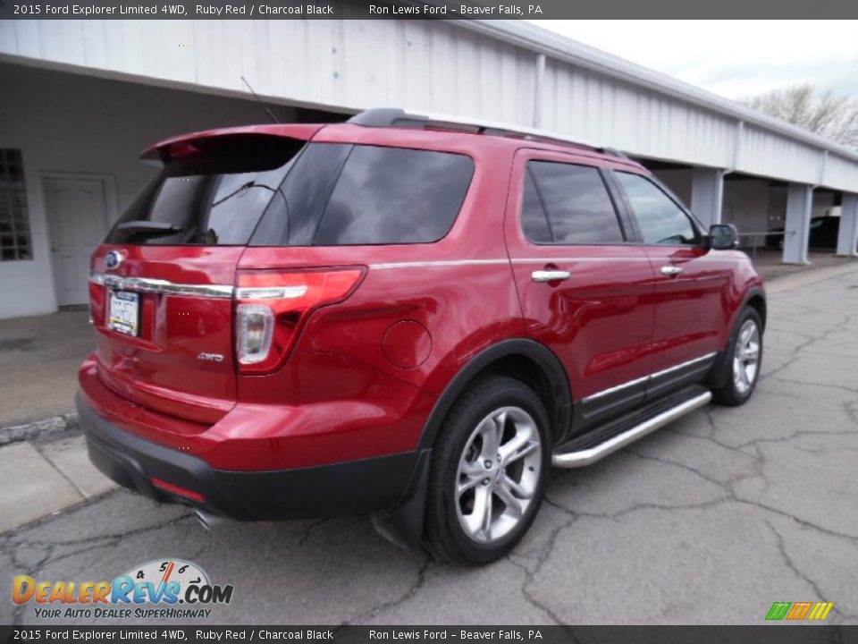 2015 Ford Explorer Limited 4WD Ruby Red / Charcoal Black Photo #3