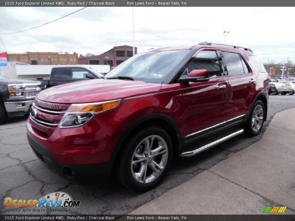 2015 Ford Explorer Limited 4WD Ruby Red / Charcoal Black Photo #8