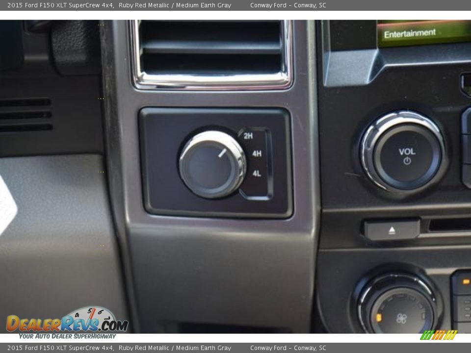 2015 Ford F150 XLT SuperCrew 4x4 Ruby Red Metallic / Medium Earth Gray Photo #27