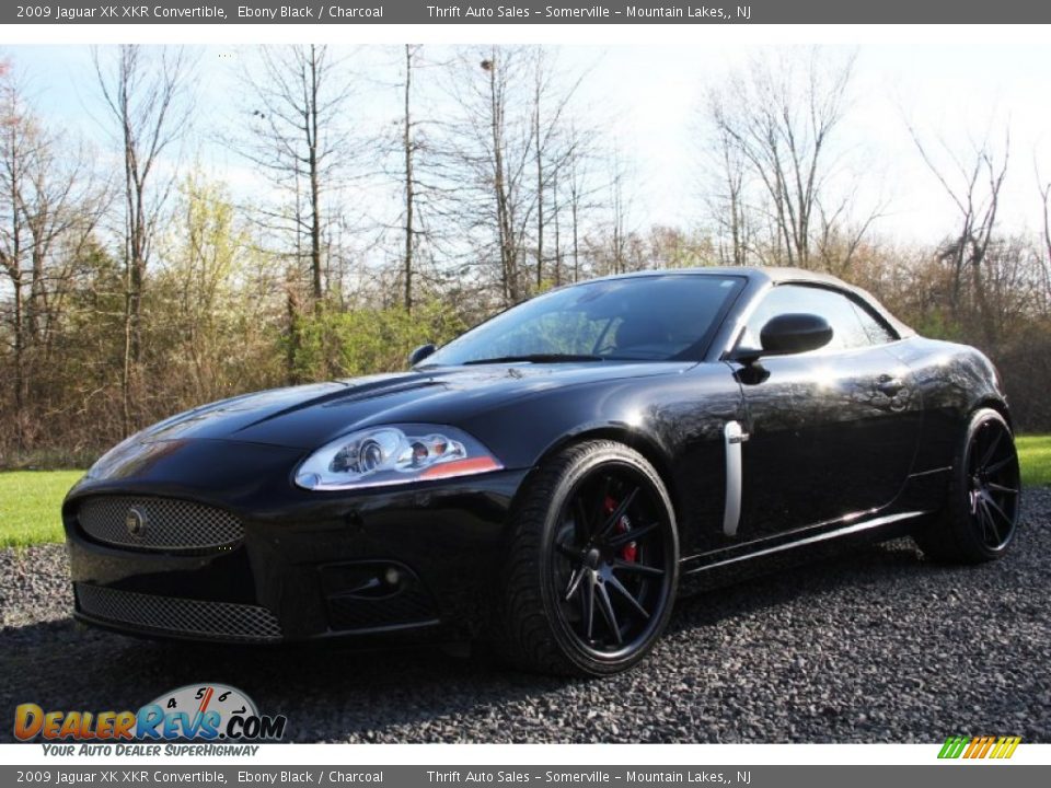 2009 Jaguar XK XKR Convertible Ebony Black / Charcoal Photo #3