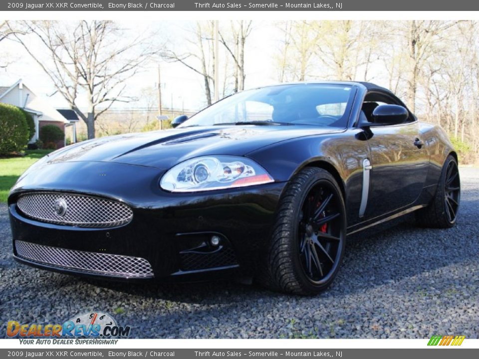 2009 Jaguar XK XKR Convertible Ebony Black / Charcoal Photo #4