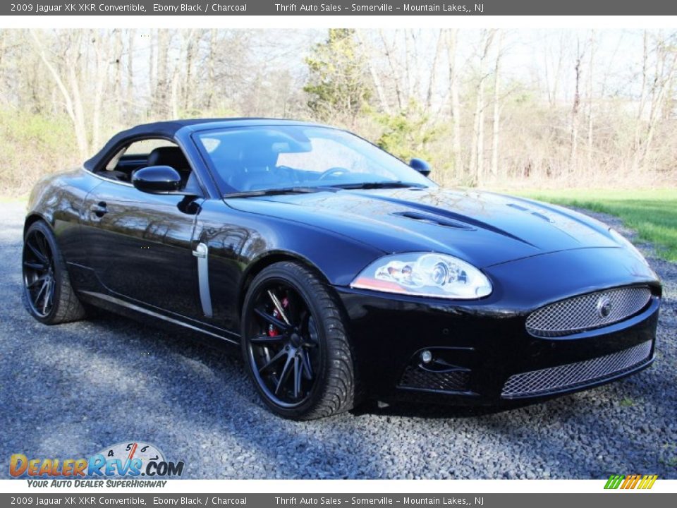 2009 Jaguar XK XKR Convertible Ebony Black / Charcoal Photo #6