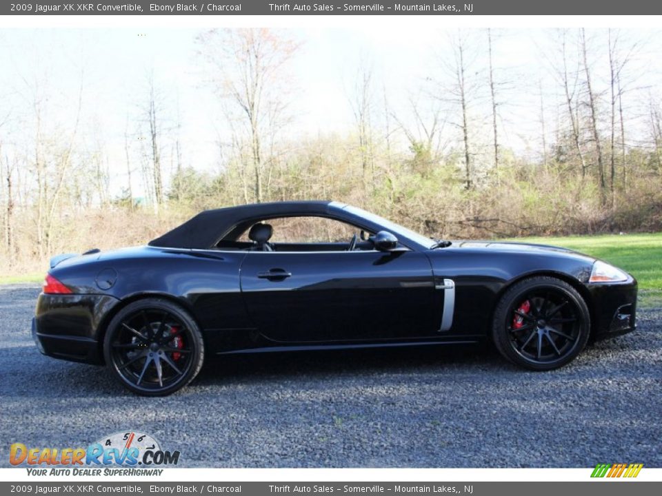 2009 Jaguar XK XKR Convertible Ebony Black / Charcoal Photo #7