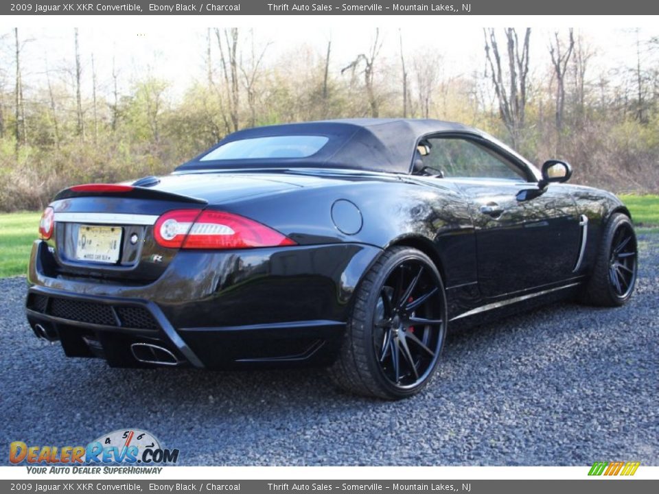2009 Jaguar XK XKR Convertible Ebony Black / Charcoal Photo #8