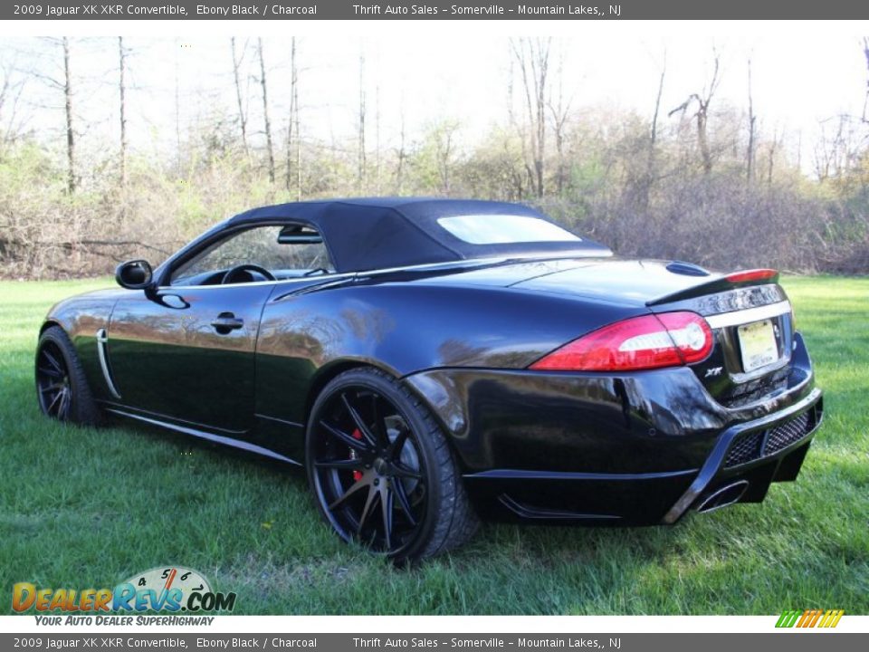 2009 Jaguar XK XKR Convertible Ebony Black / Charcoal Photo #9