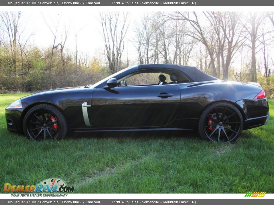 2009 Jaguar XK XKR Convertible Ebony Black / Charcoal Photo #10