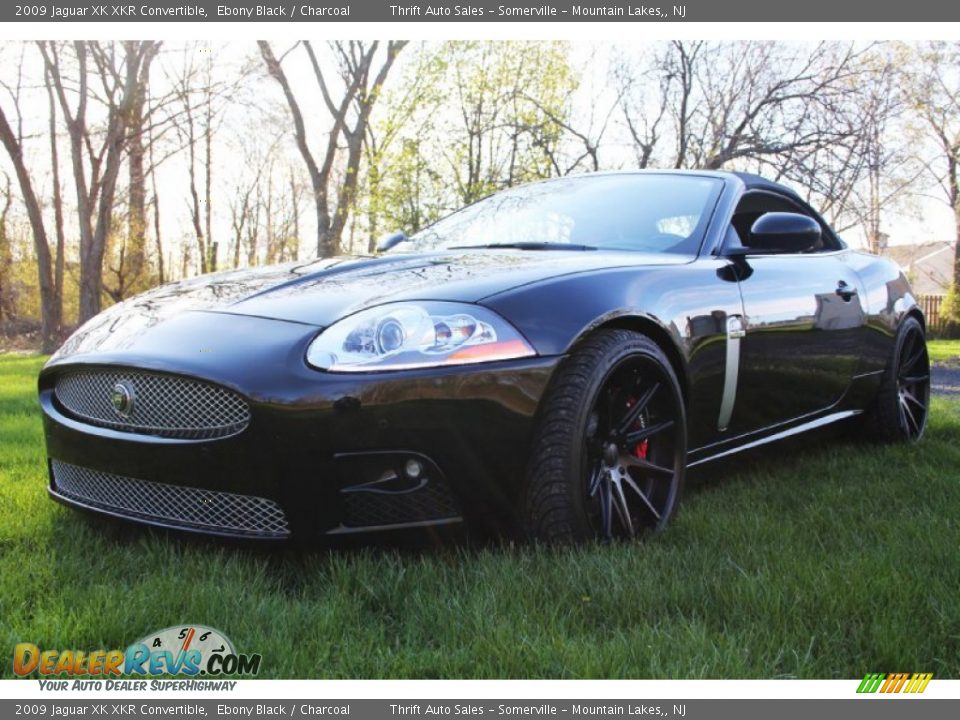 2009 Jaguar XK XKR Convertible Ebony Black / Charcoal Photo #11