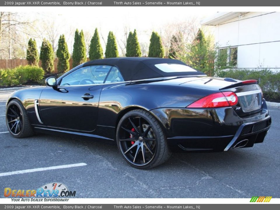 2009 Jaguar XK XKR Convertible Ebony Black / Charcoal Photo #12