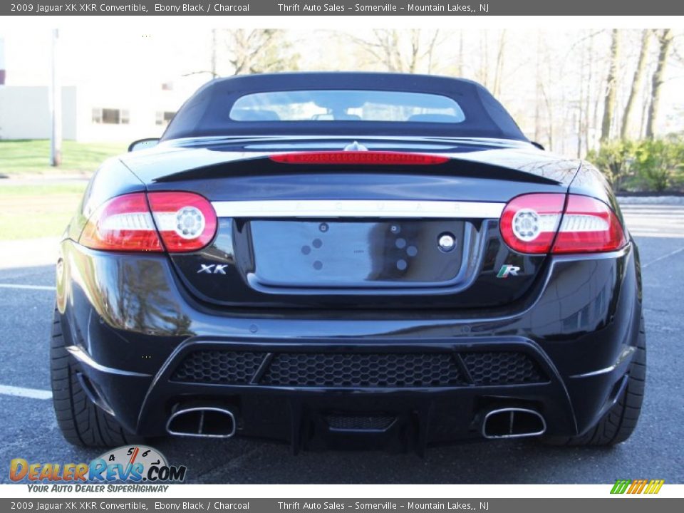 2009 Jaguar XK XKR Convertible Ebony Black / Charcoal Photo #13