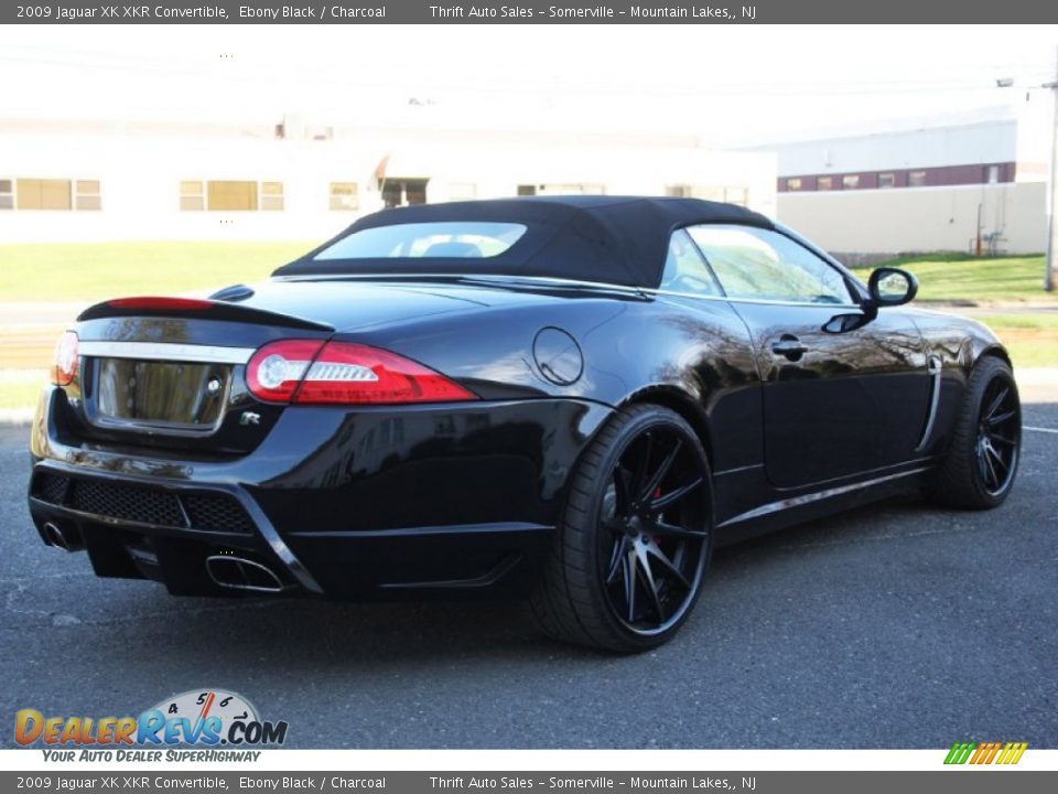 2009 Jaguar XK XKR Convertible Ebony Black / Charcoal Photo #14