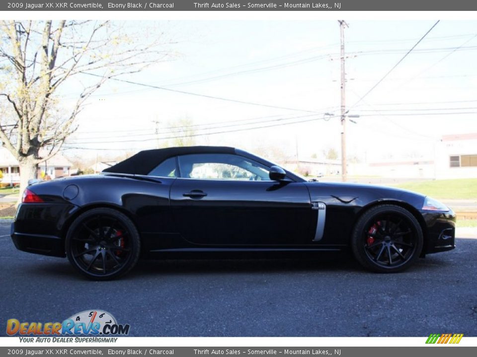 2009 Jaguar XK XKR Convertible Ebony Black / Charcoal Photo #15