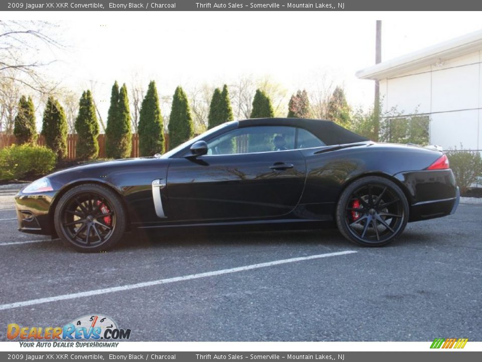 2009 Jaguar XK XKR Convertible Ebony Black / Charcoal Photo #16