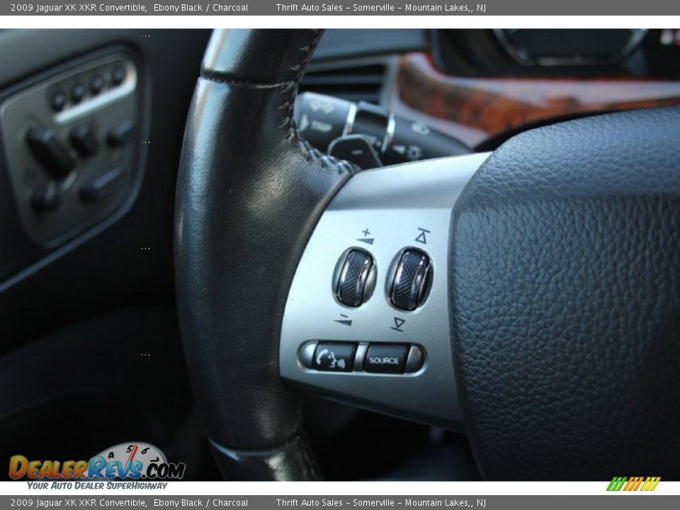 2009 Jaguar XK XKR Convertible Ebony Black / Charcoal Photo #17