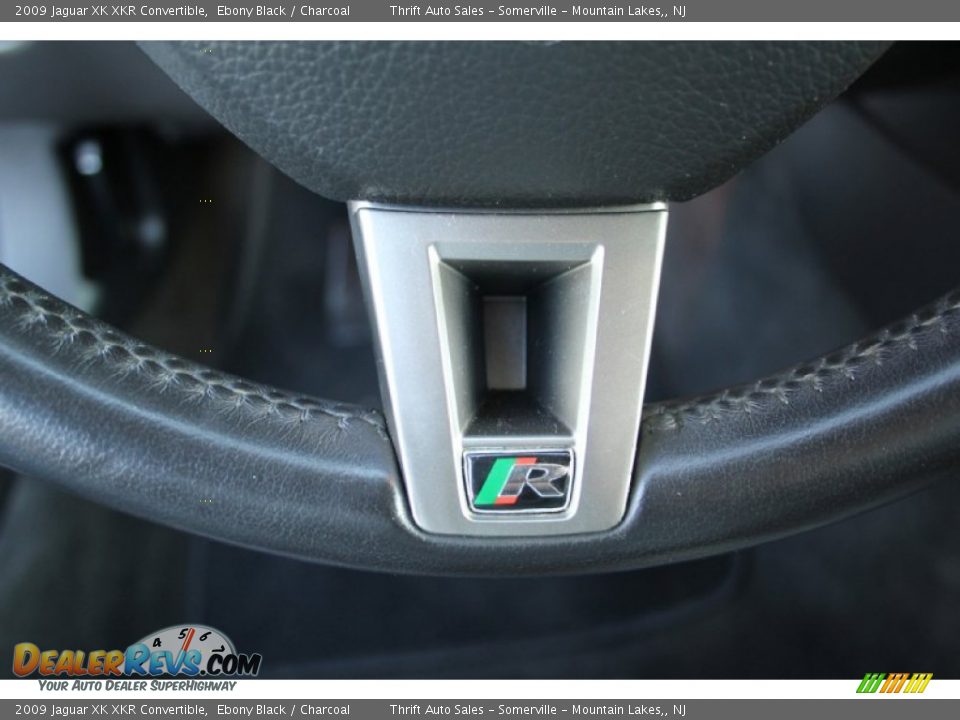 2009 Jaguar XK XKR Convertible Ebony Black / Charcoal Photo #24