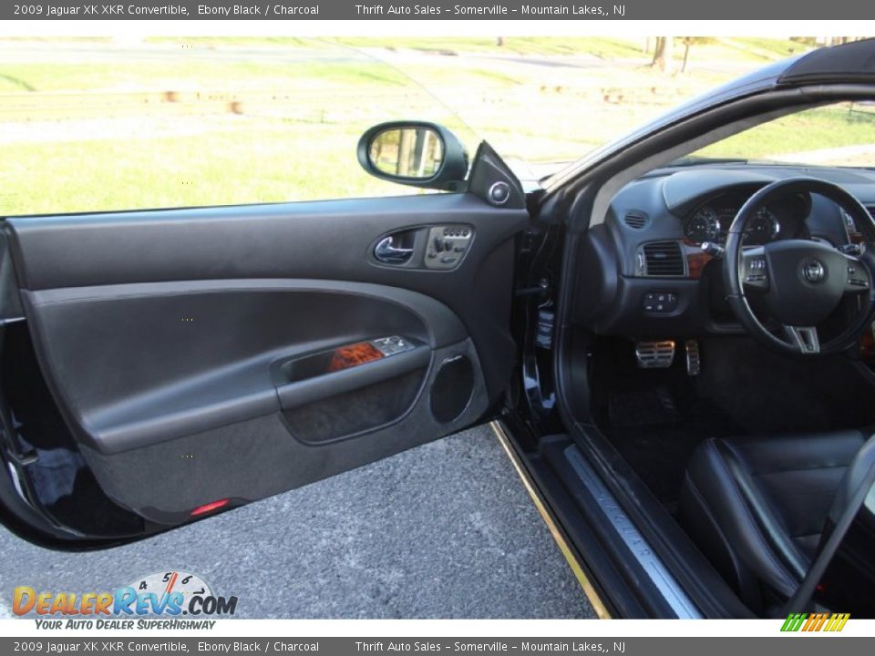 2009 Jaguar XK XKR Convertible Ebony Black / Charcoal Photo #27