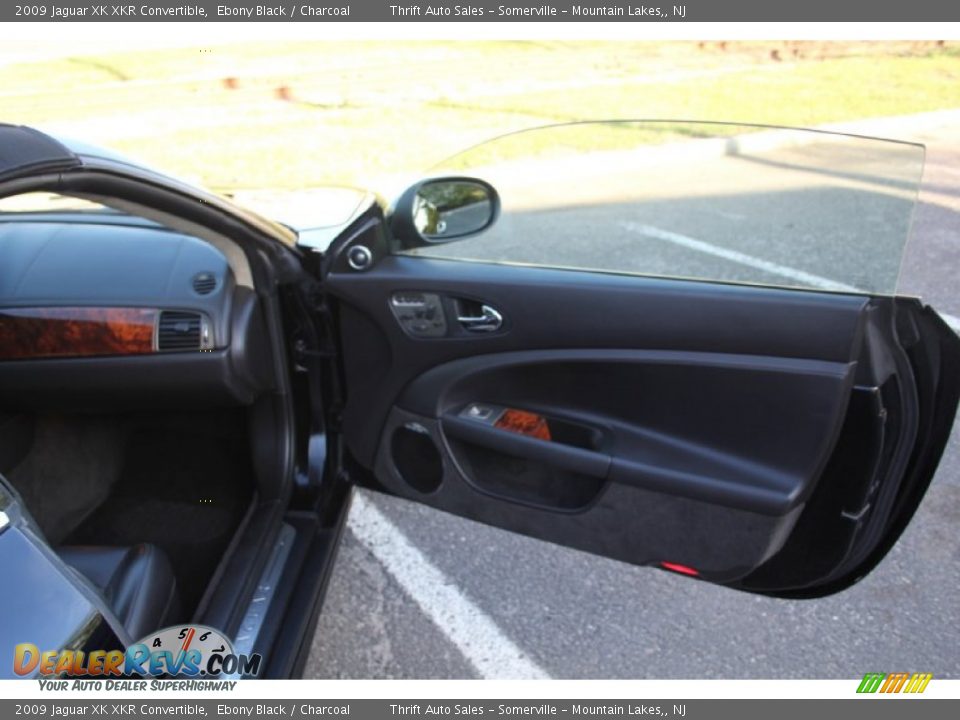 2009 Jaguar XK XKR Convertible Ebony Black / Charcoal Photo #34
