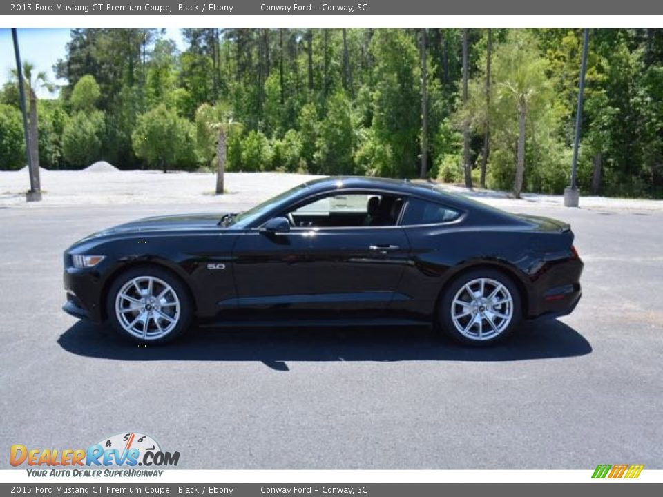 2015 Ford Mustang GT Premium Coupe Black / Ebony Photo #8