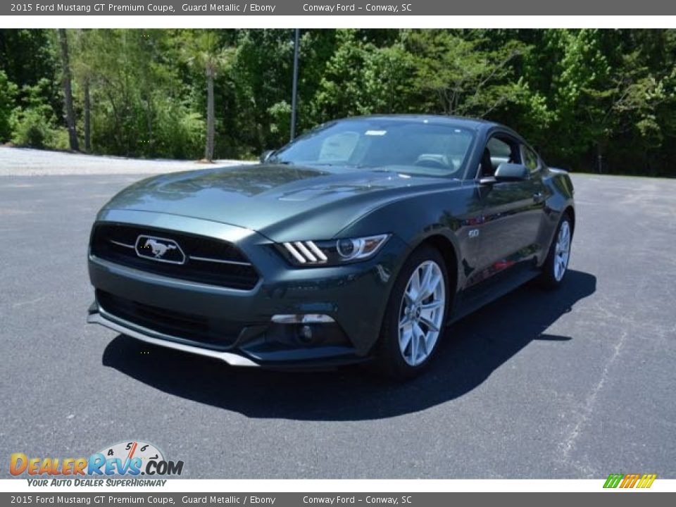 2015 Ford Mustang GT Premium Coupe Guard Metallic / Ebony Photo #1