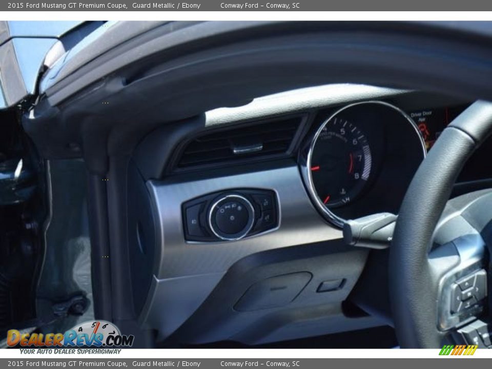 2015 Ford Mustang GT Premium Coupe Guard Metallic / Ebony Photo #18