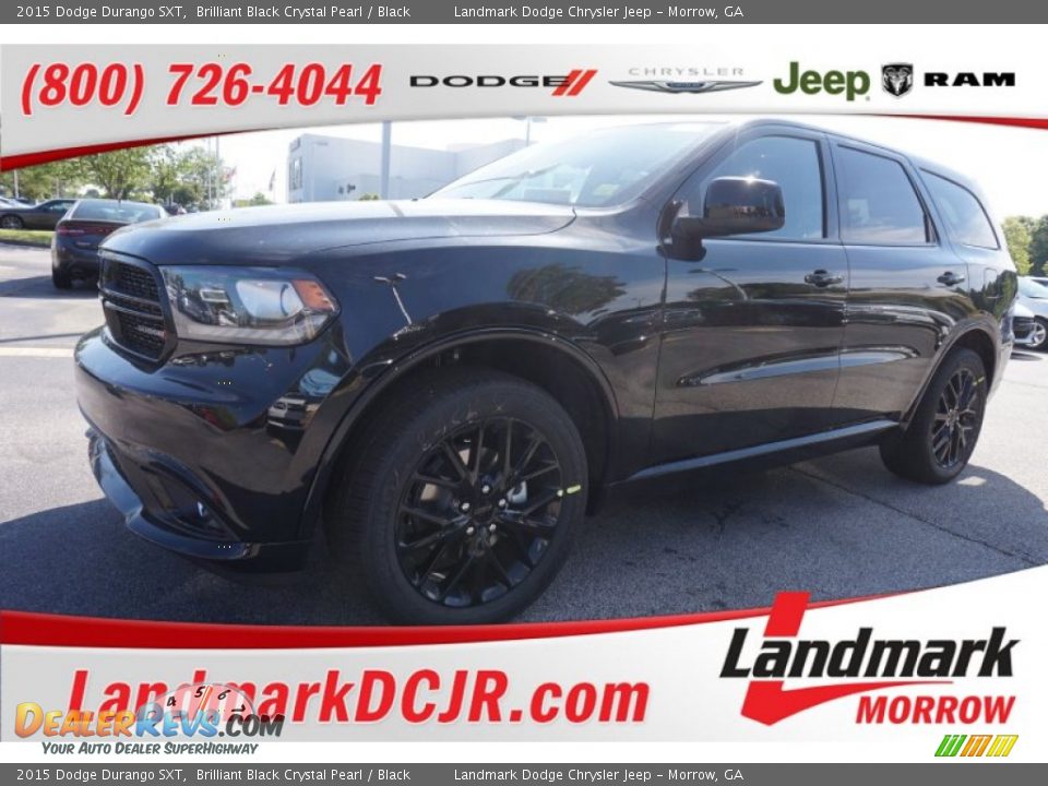 2015 Dodge Durango SXT Brilliant Black Crystal Pearl / Black Photo #1