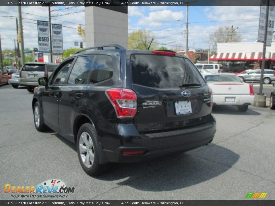 2015 Subaru Forester 2.5i Premium Dark Gray Metallic / Gray Photo #4