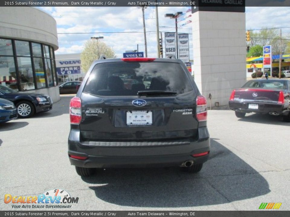 2015 Subaru Forester 2.5i Premium Dark Gray Metallic / Gray Photo #5