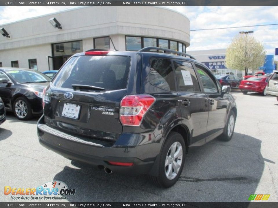 2015 Subaru Forester 2.5i Premium Dark Gray Metallic / Gray Photo #6