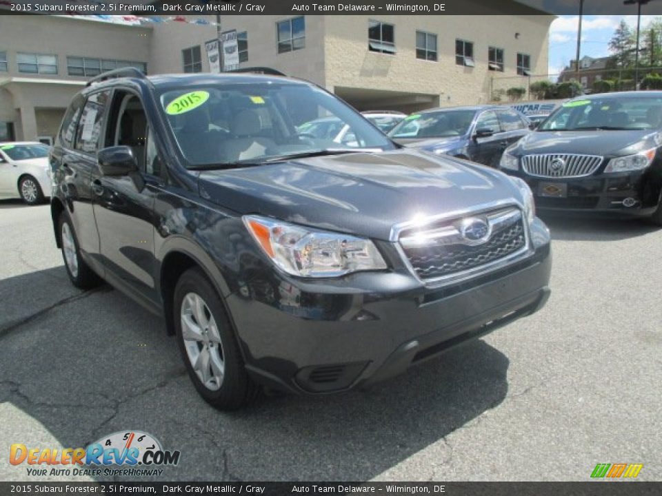 2015 Subaru Forester 2.5i Premium Dark Gray Metallic / Gray Photo #8