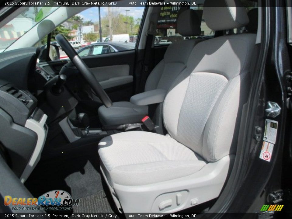 2015 Subaru Forester 2.5i Premium Dark Gray Metallic / Gray Photo #14