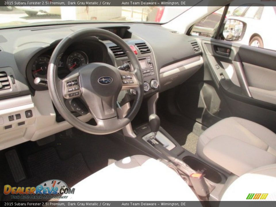2015 Subaru Forester 2.5i Premium Dark Gray Metallic / Gray Photo #15