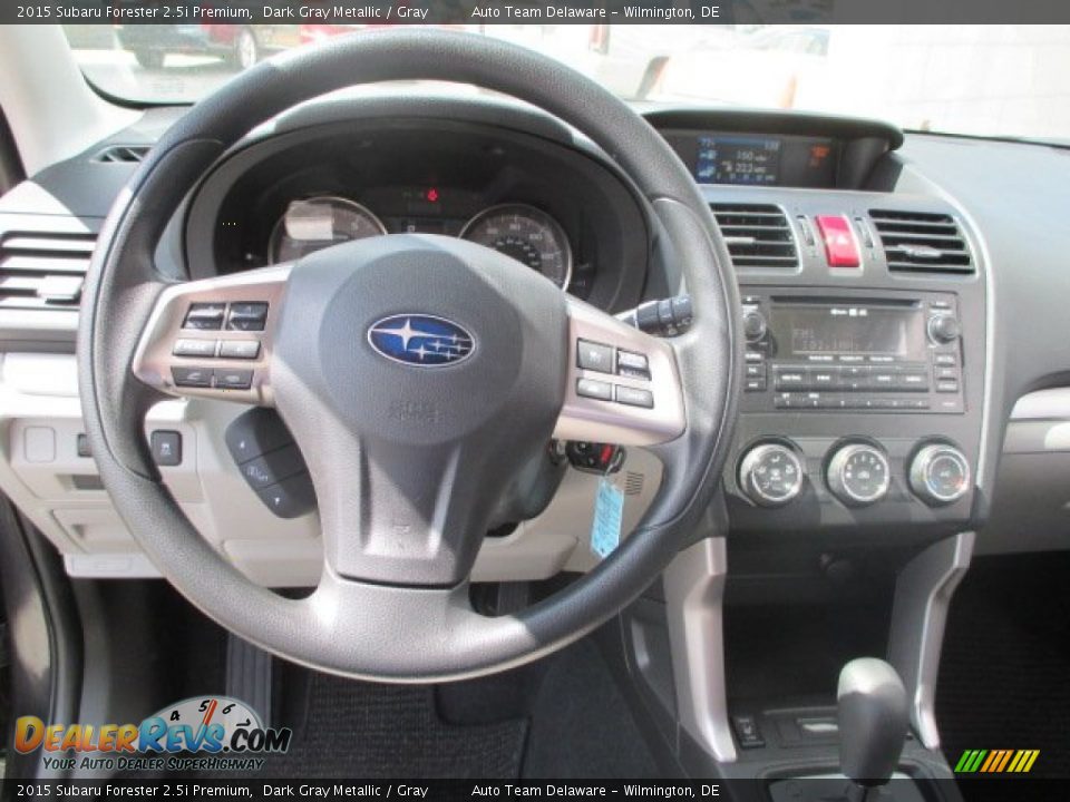 2015 Subaru Forester 2.5i Premium Dark Gray Metallic / Gray Photo #18