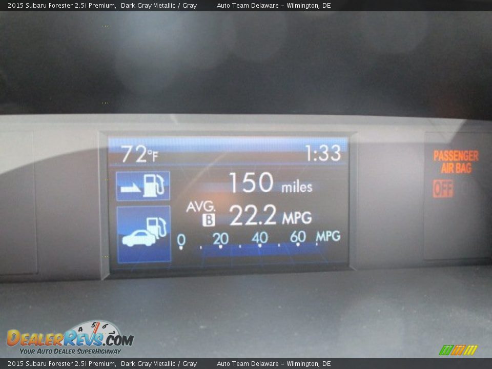 2015 Subaru Forester 2.5i Premium Dark Gray Metallic / Gray Photo #28