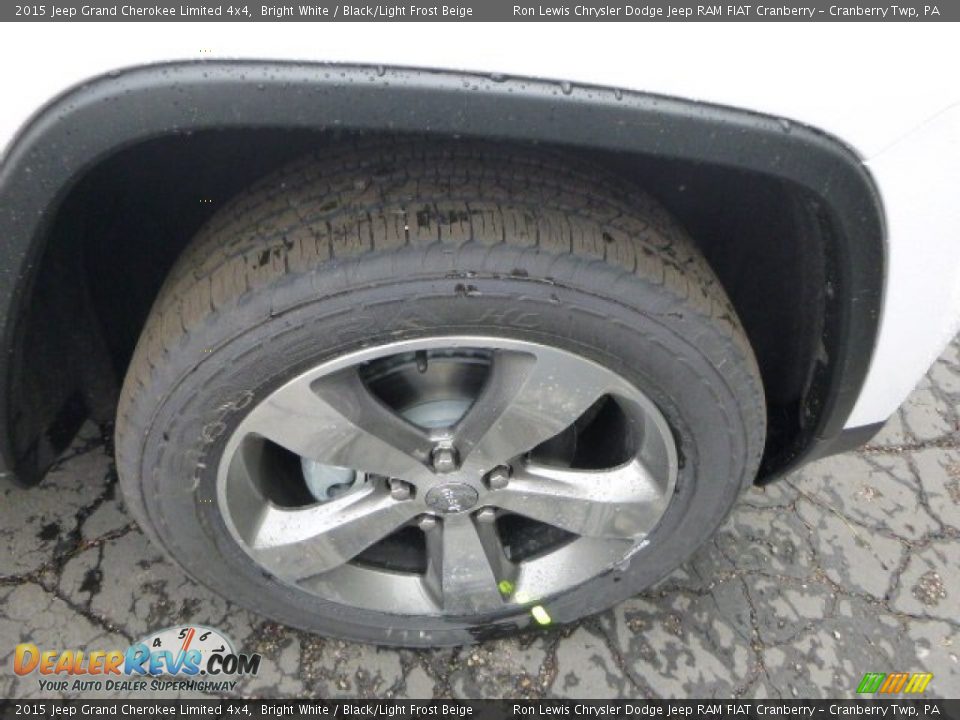 2015 Jeep Grand Cherokee Limited 4x4 Bright White / Black/Light Frost Beige Photo #7