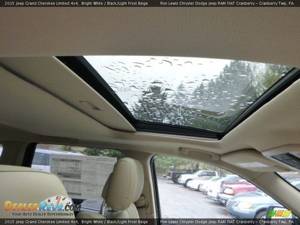 2015 Jeep Grand Cherokee Limited 4x4 Bright White / Black/Light Frost Beige Photo #11