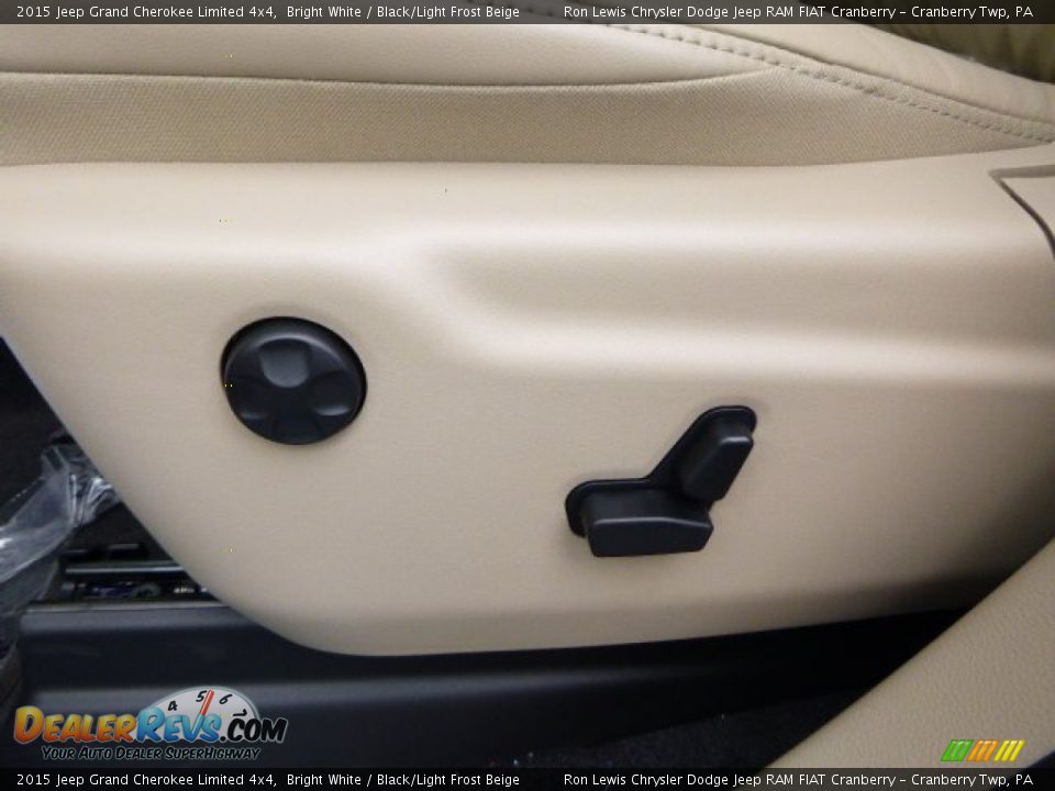 2015 Jeep Grand Cherokee Limited 4x4 Bright White / Black/Light Frost Beige Photo #14
