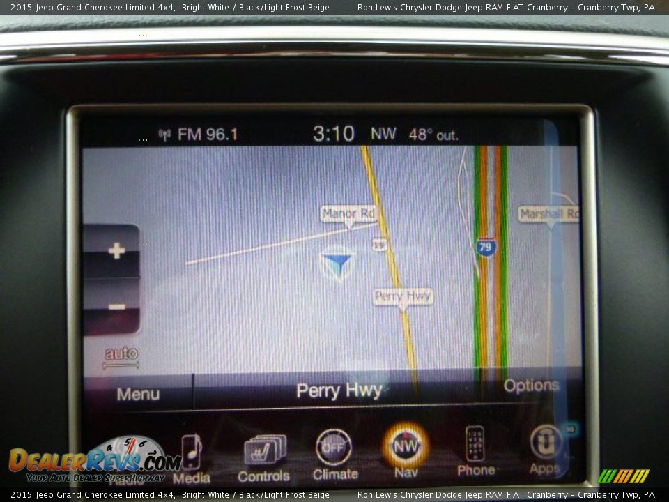 2015 Jeep Grand Cherokee Limited 4x4 Bright White / Black/Light Frost Beige Photo #16