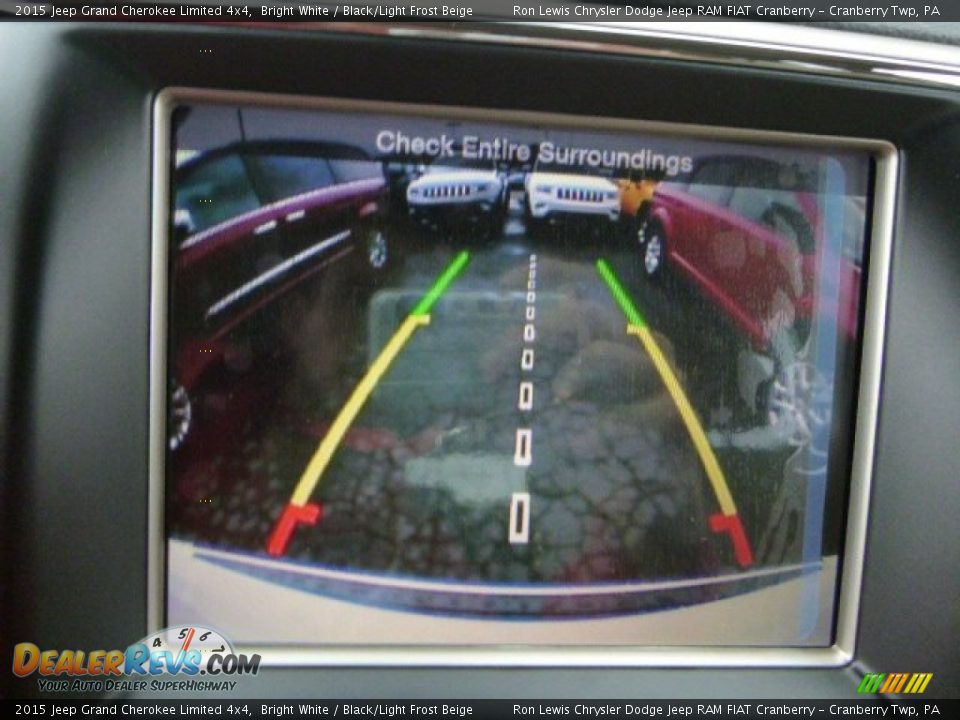 2015 Jeep Grand Cherokee Limited 4x4 Bright White / Black/Light Frost Beige Photo #19