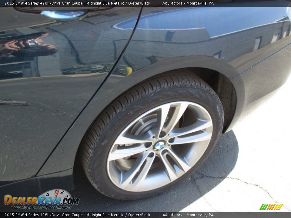 2015 BMW 4 Series 428i xDrive Gran Coupe Midnight Blue Metallic / Oyster/Black Photo #4
