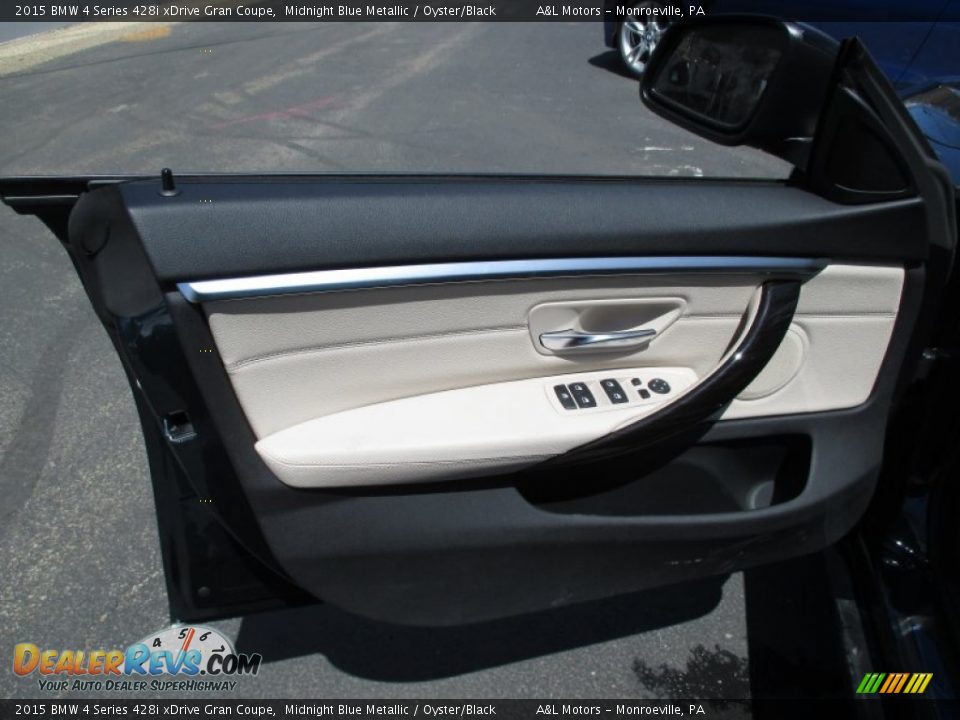 2015 BMW 4 Series 428i xDrive Gran Coupe Midnight Blue Metallic / Oyster/Black Photo #11