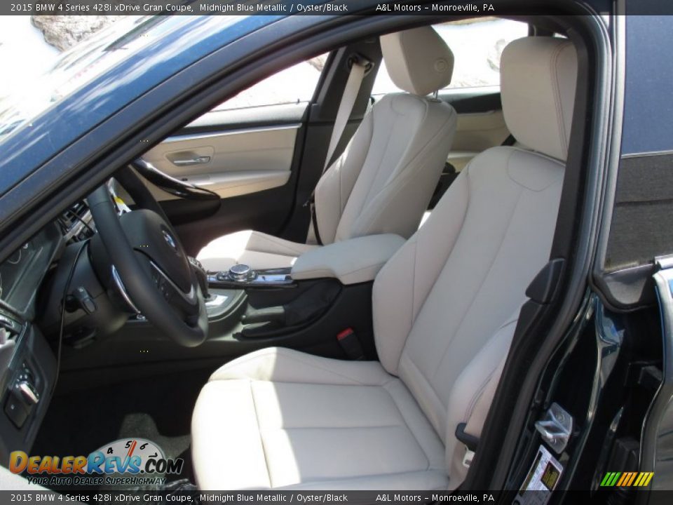 2015 BMW 4 Series 428i xDrive Gran Coupe Midnight Blue Metallic / Oyster/Black Photo #13