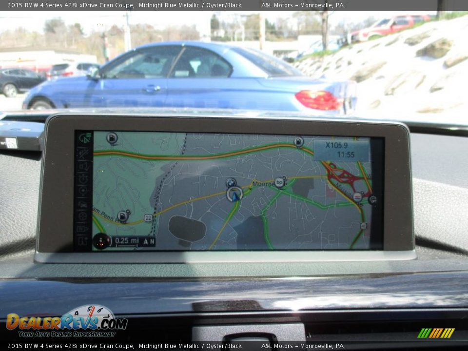 2015 BMW 4 Series 428i xDrive Gran Coupe Midnight Blue Metallic / Oyster/Black Photo #16