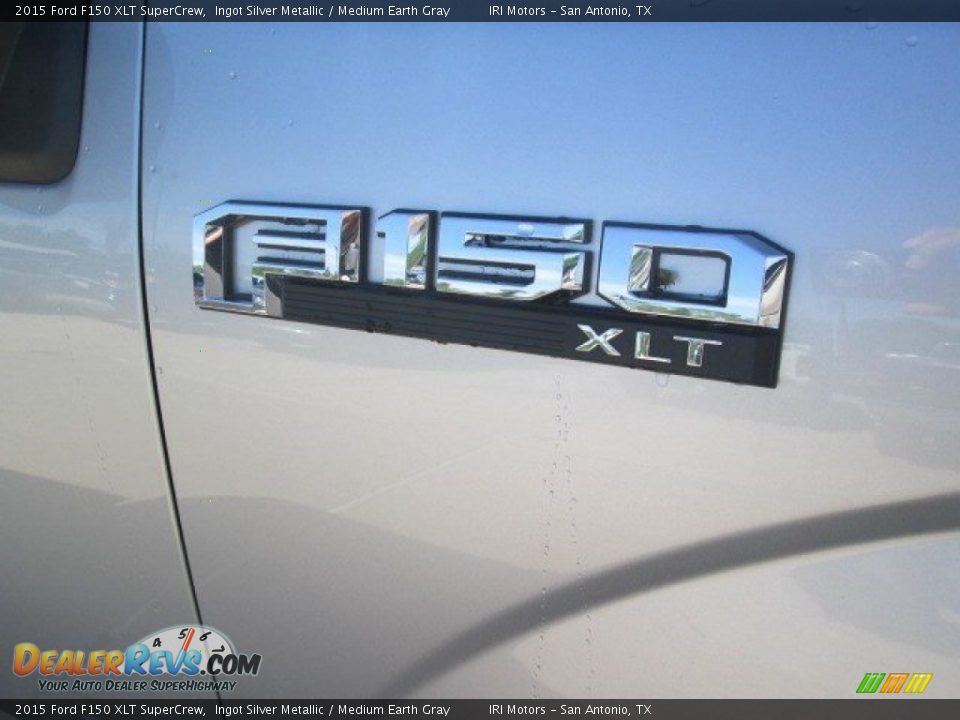 2015 Ford F150 XLT SuperCrew Ingot Silver Metallic / Medium Earth Gray Photo #5