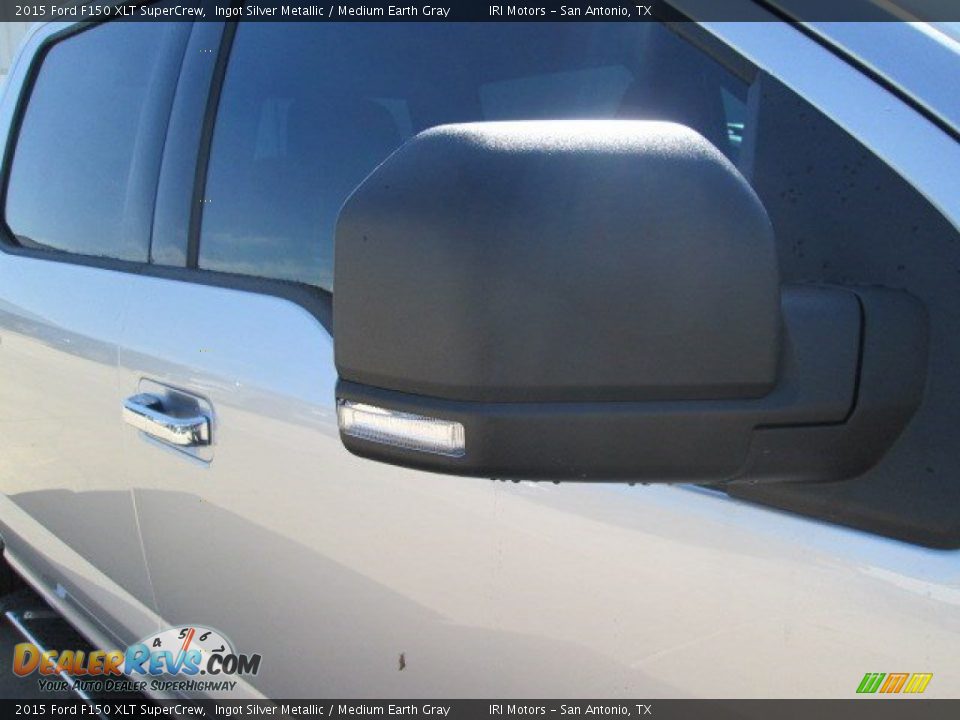 2015 Ford F150 XLT SuperCrew Ingot Silver Metallic / Medium Earth Gray Photo #7