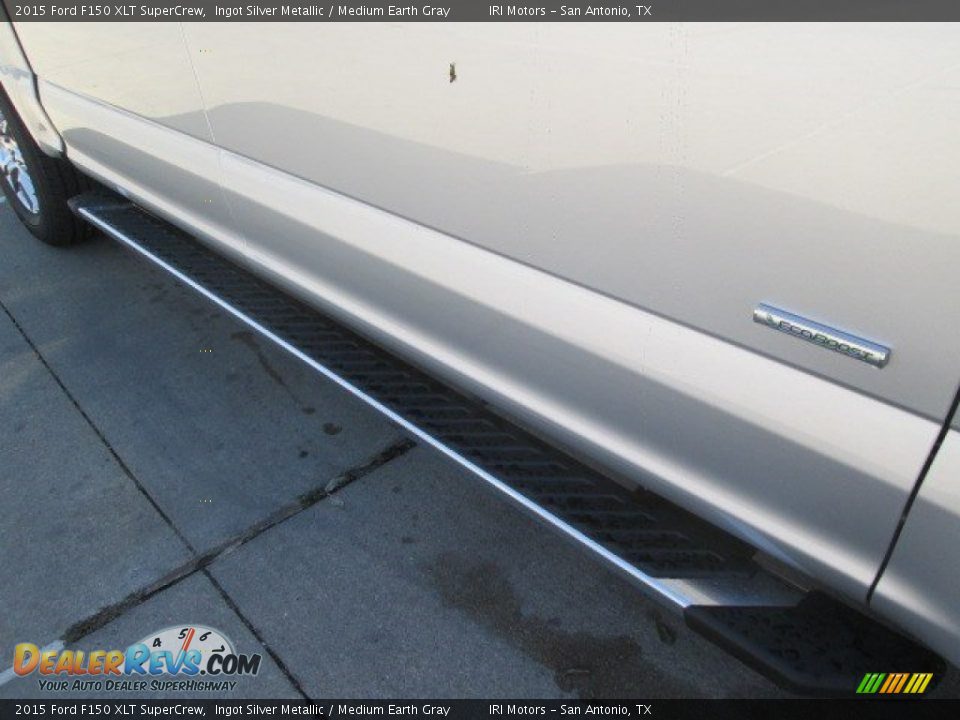 2015 Ford F150 XLT SuperCrew Ingot Silver Metallic / Medium Earth Gray Photo #8