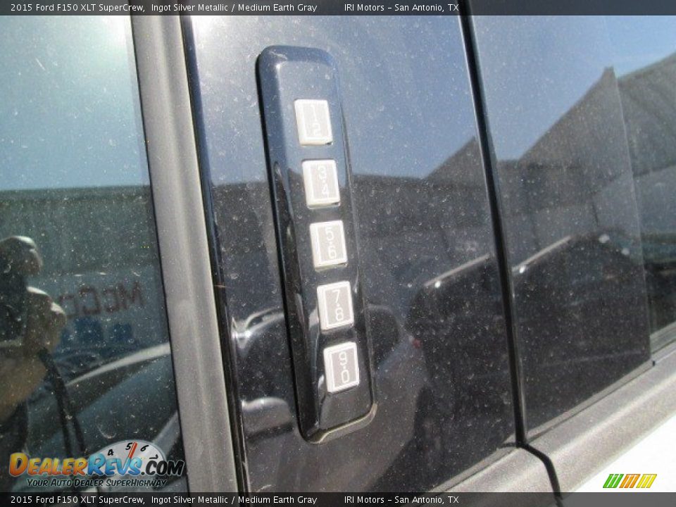2015 Ford F150 XLT SuperCrew Ingot Silver Metallic / Medium Earth Gray Photo #13
