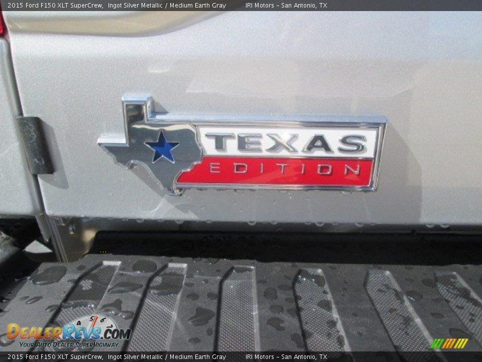 2015 Ford F150 XLT SuperCrew Ingot Silver Metallic / Medium Earth Gray Photo #17