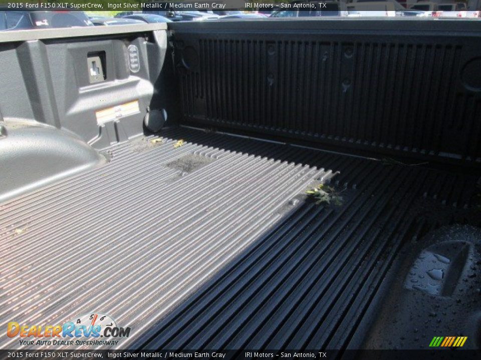 2015 Ford F150 XLT SuperCrew Ingot Silver Metallic / Medium Earth Gray Photo #20