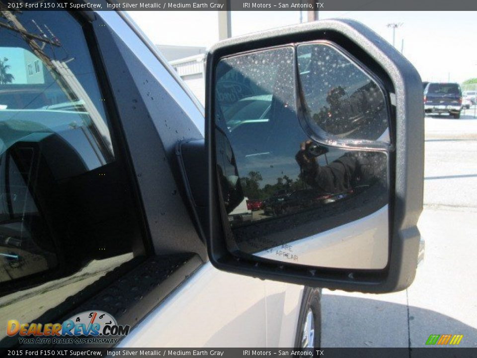 2015 Ford F150 XLT SuperCrew Ingot Silver Metallic / Medium Earth Gray Photo #31