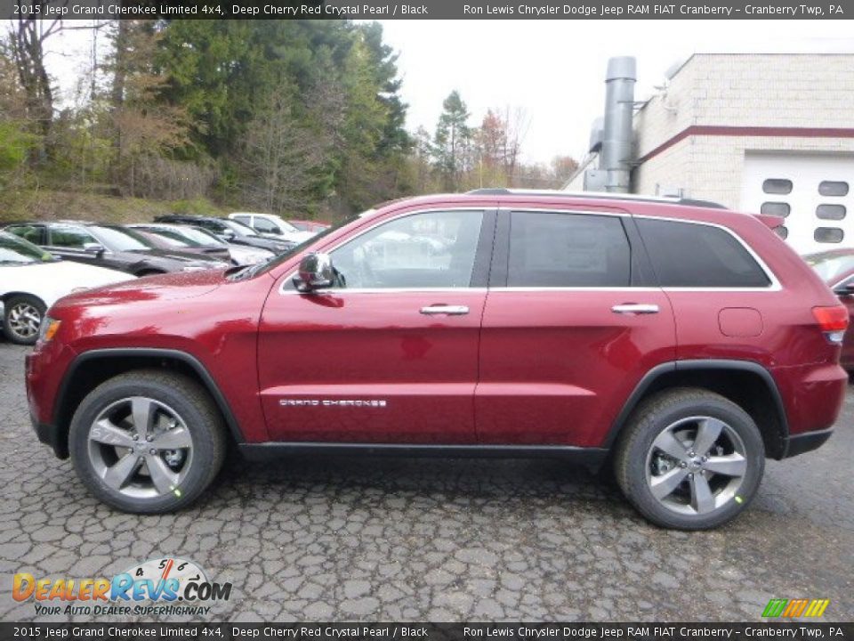 2015 Jeep Grand Cherokee Limited 4x4 Deep Cherry Red Crystal Pearl / Black Photo #2