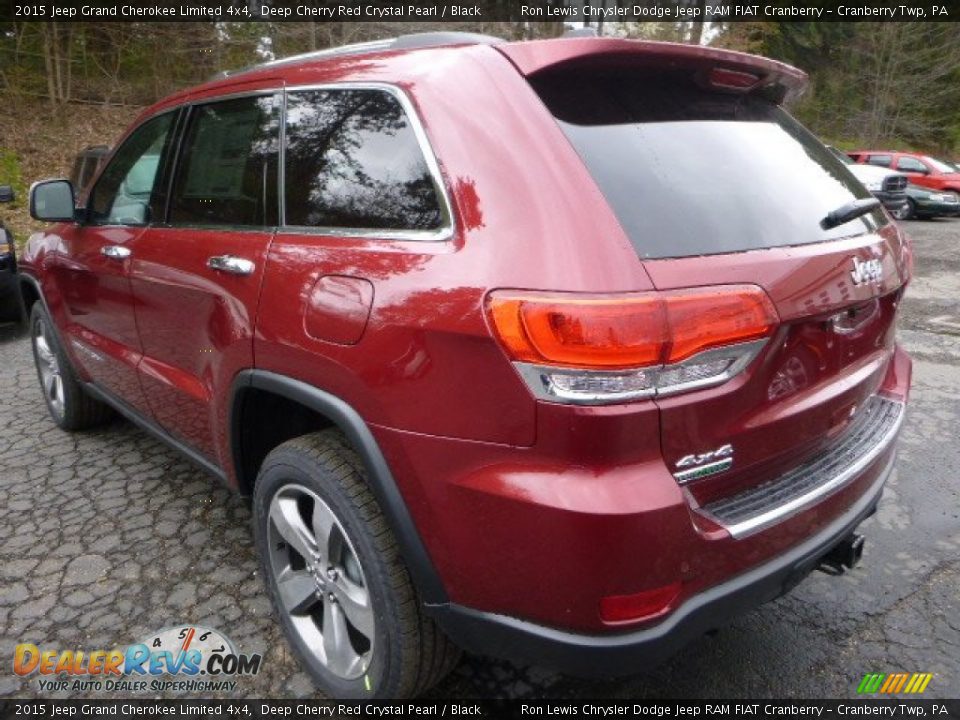 2015 Jeep Grand Cherokee Limited 4x4 Deep Cherry Red Crystal Pearl / Black Photo #3